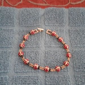 Ladybug bracelet...signed Joan Rivers